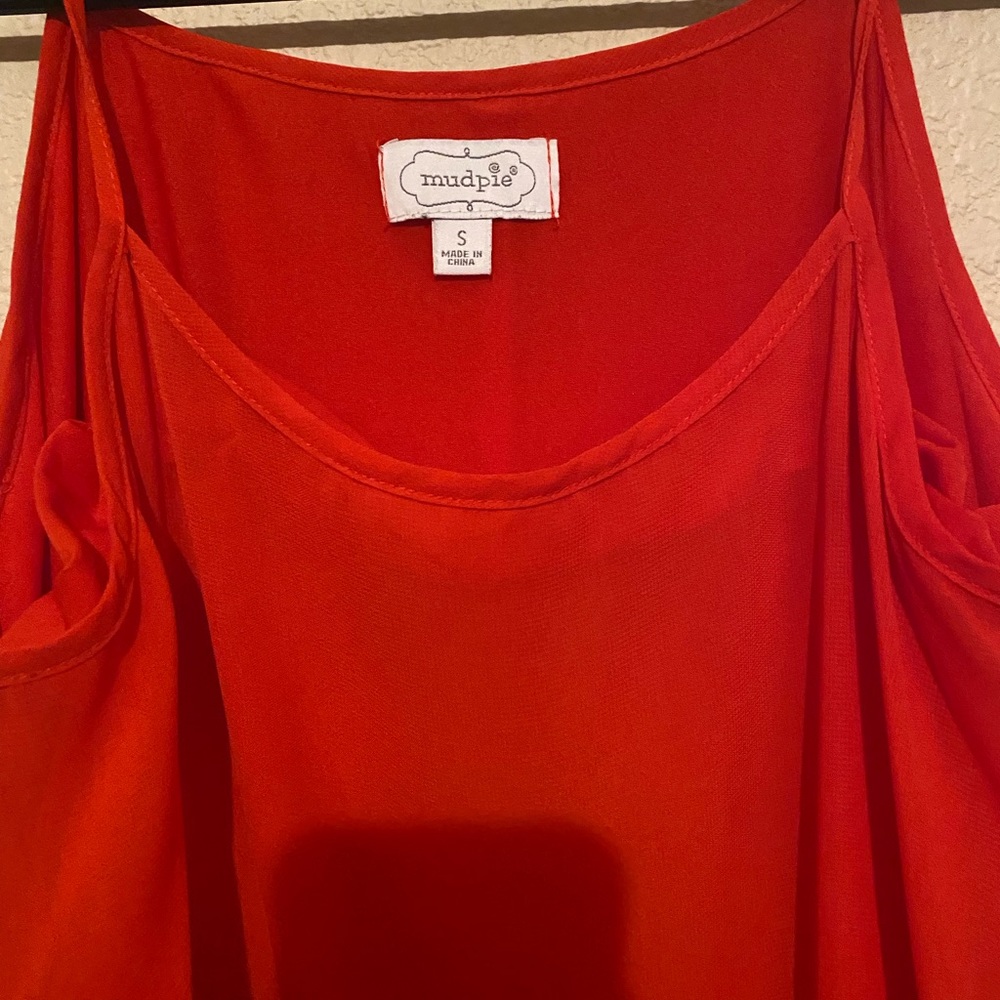 Red maxi dress